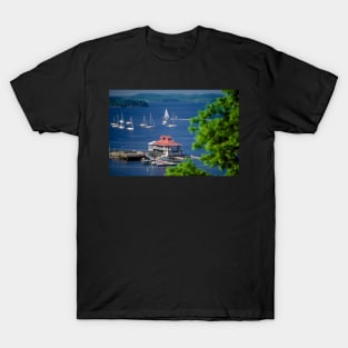 Burlington Vermont and Lake Champlain. T-Shirt